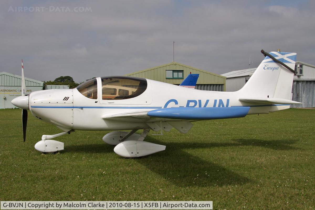 G-BVJN, 1995 Europa Tri-Gear C/N PFA 247-12666, Europa Tri-Gear at Fishburn Airfield, August 2010.
