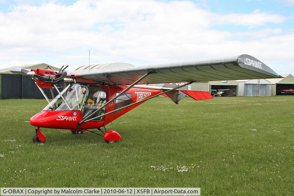 G-OBAX, 2001 Thruster T600N 450 JAB C/N 0051-T600N-053, Thruster T600N 450 JAB, Fishburn Airfield, June 2010.