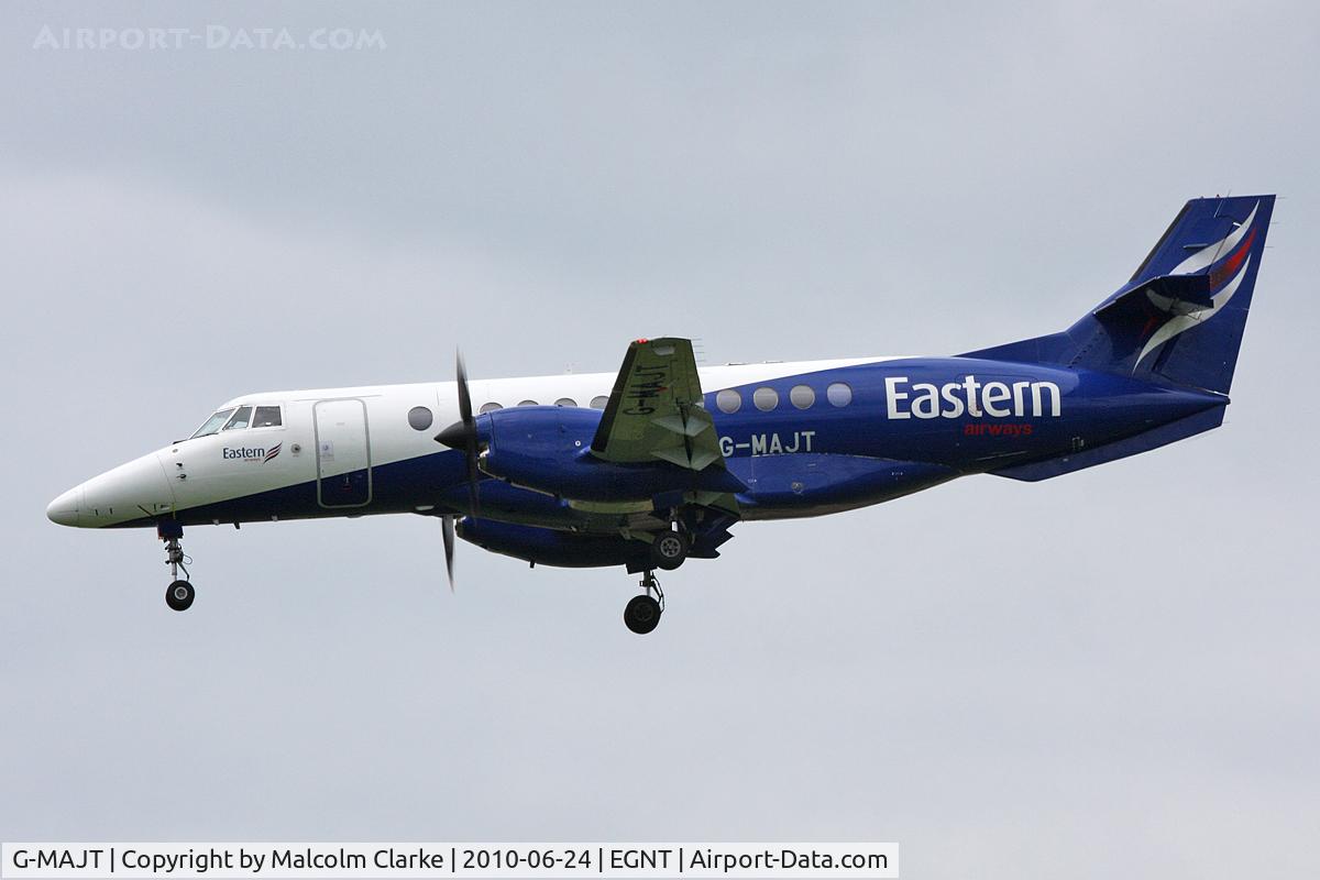 G-MAJT, 1994 British Aerospace Jetstream 41 C/N 41040, British Aerospace Jetstream 41 on approach to 25 at Newcastle Airport, June 2010.