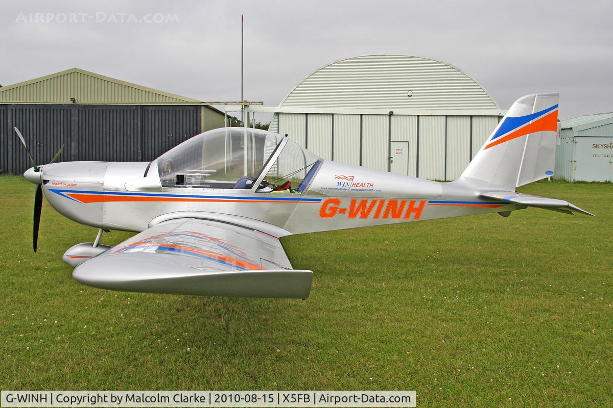 G-WINH, 2008 Cosmik EV-97 TeamEurostar Uk C/N 3216, Cosmik EV-97 TeamEurostar Uk at Fishburn Airfield, August 2010.