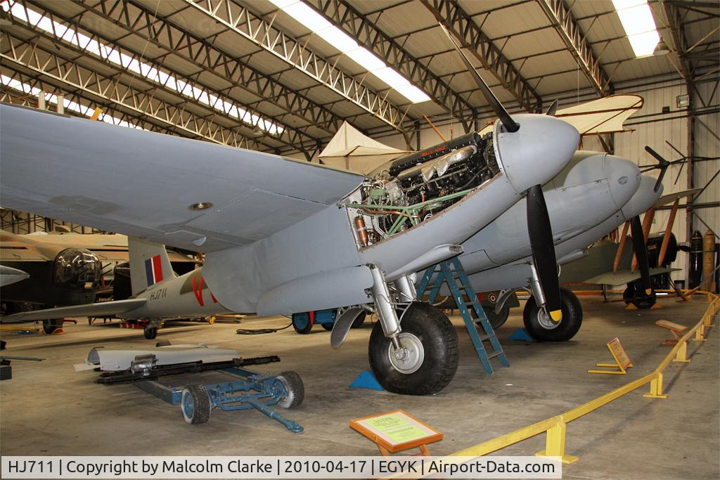 HJ711, 1943 De Havilland DH-98 Mosquito NF.11 C/N HJ711, De Havilland DH-98 Mosquito NF11 at The Yorkshire Air Museum, Elvington, UK in 2010.