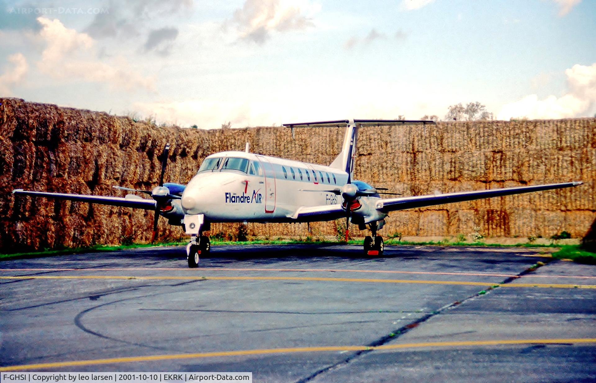 F-GHSI, 1991 Beech 1900C C/N UC-173, Roskilde 10.10.01 Flàndre Air 