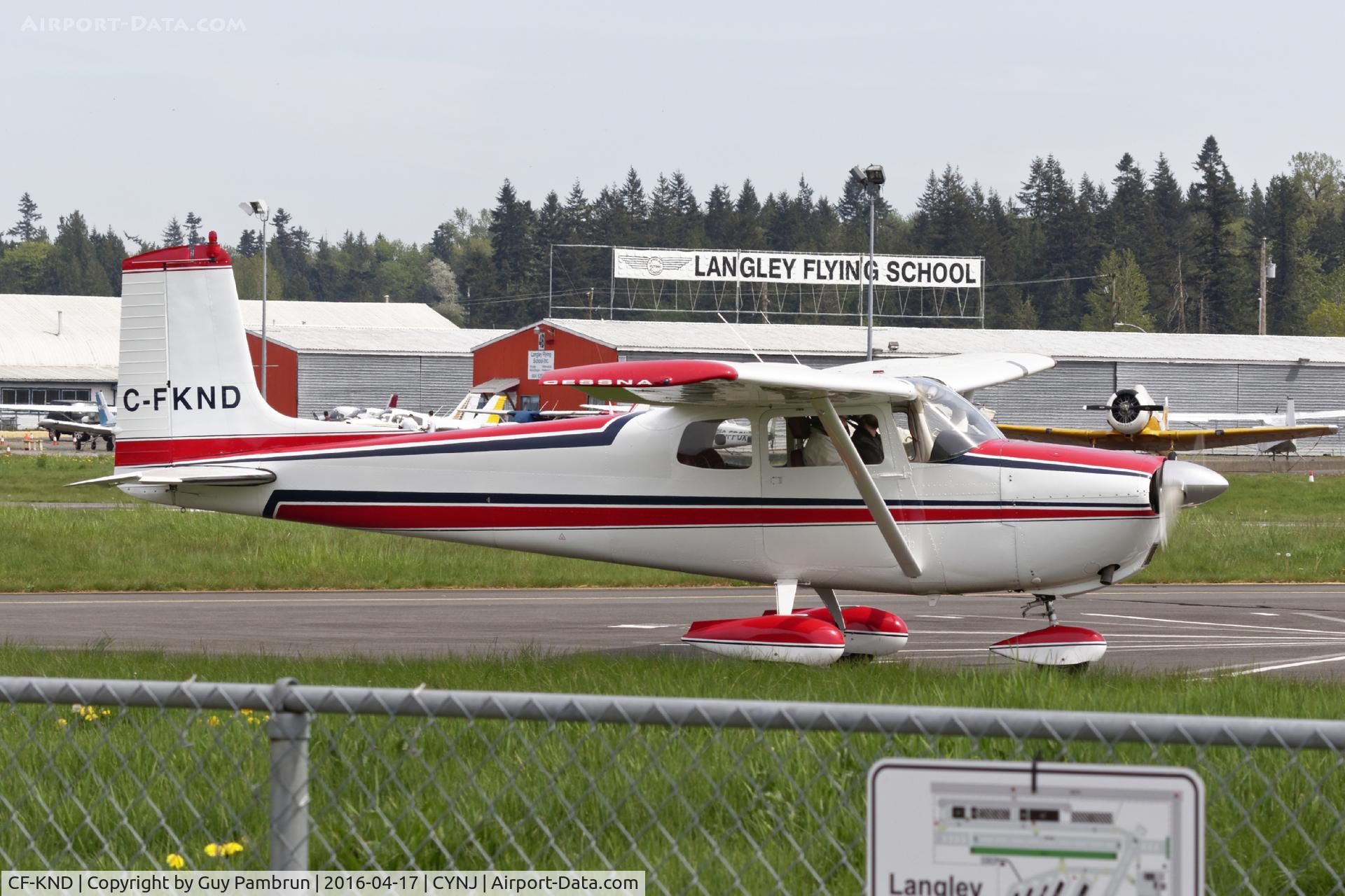 CF-KND, 1959 Cessna 175 Skylark C/N 56098, Ready to depart
