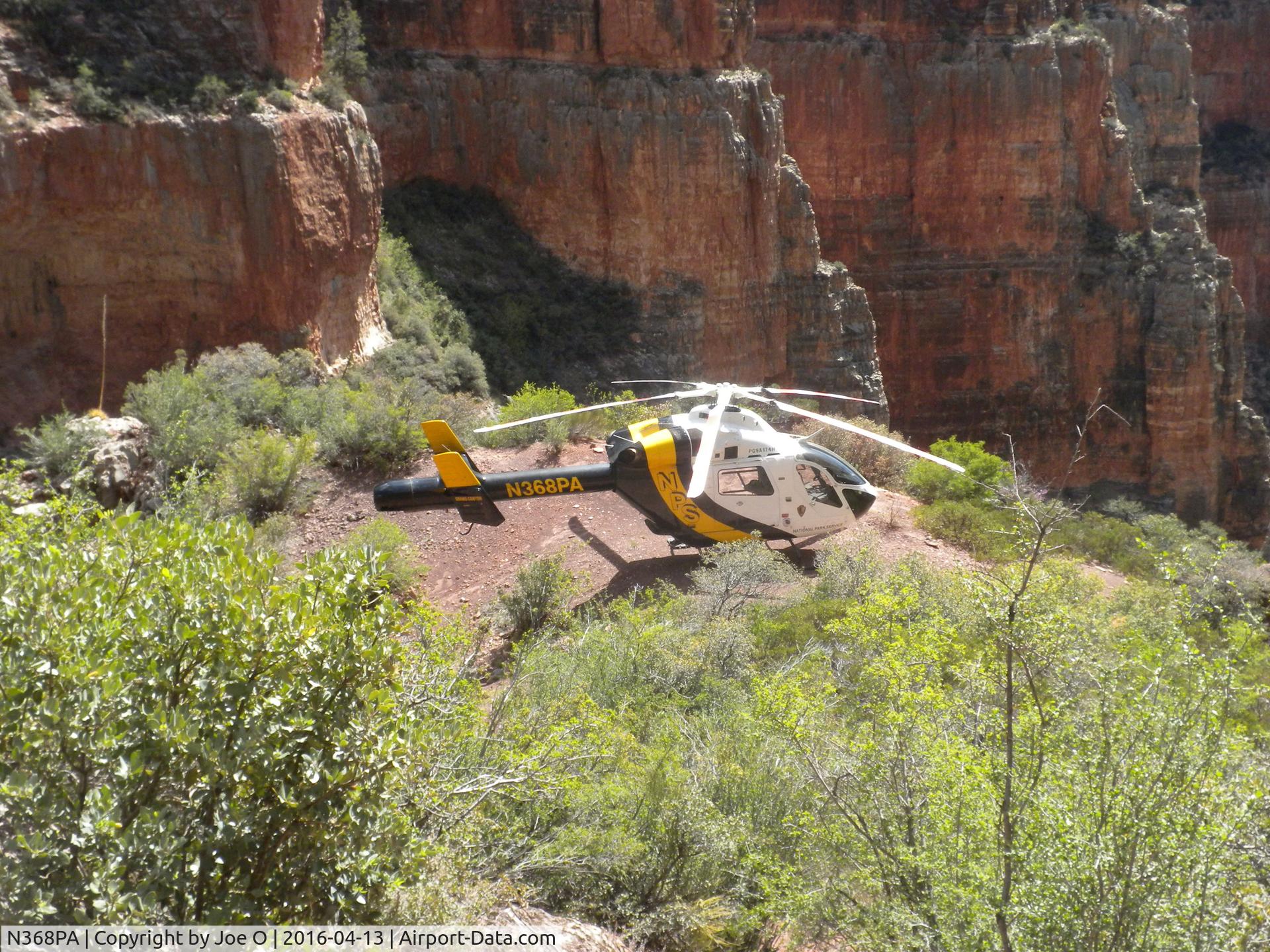 N368PA, 1994 McDonnell Douglas MD-900 Explorer C/N 900-00012, In the Grand Canyon along the N. Kaibab Trail