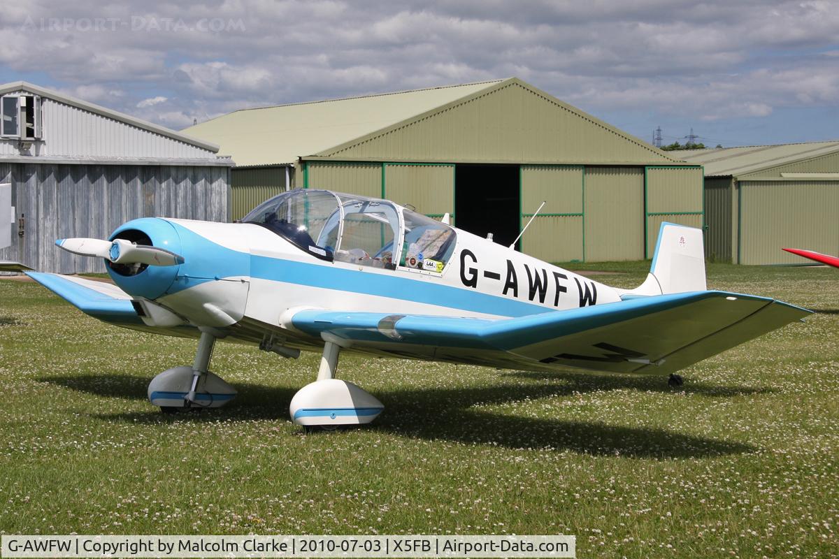 G-AWFW, 1957 SAN Jodel D-117 C/N 599, SAN Jodel D-117, Fishburn Airfield, July 2010.