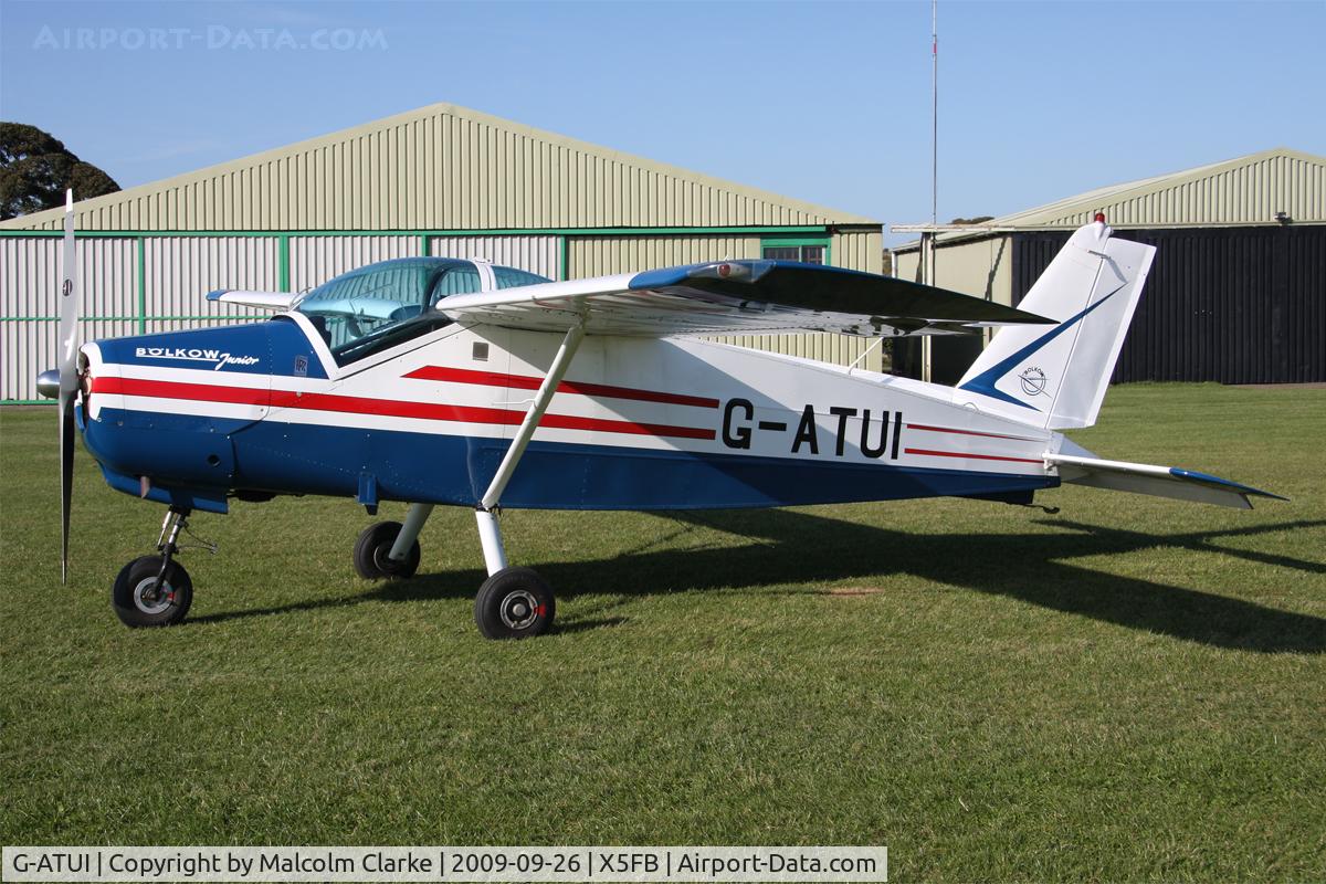 G-ATUI, 1966 Bolkow Bo-208C Junior C/N 611, Bolkow Bo-208C Junior at Fishburn Airfield in September 2009.