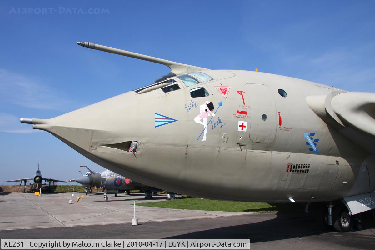 XL231, 1962 Handley Page Victor K.2 C/N HP80/76, Handley Page Victor K.2. 'Lusty Lindy' at the Yorkshire Air Museum, Elvington, April 2010.