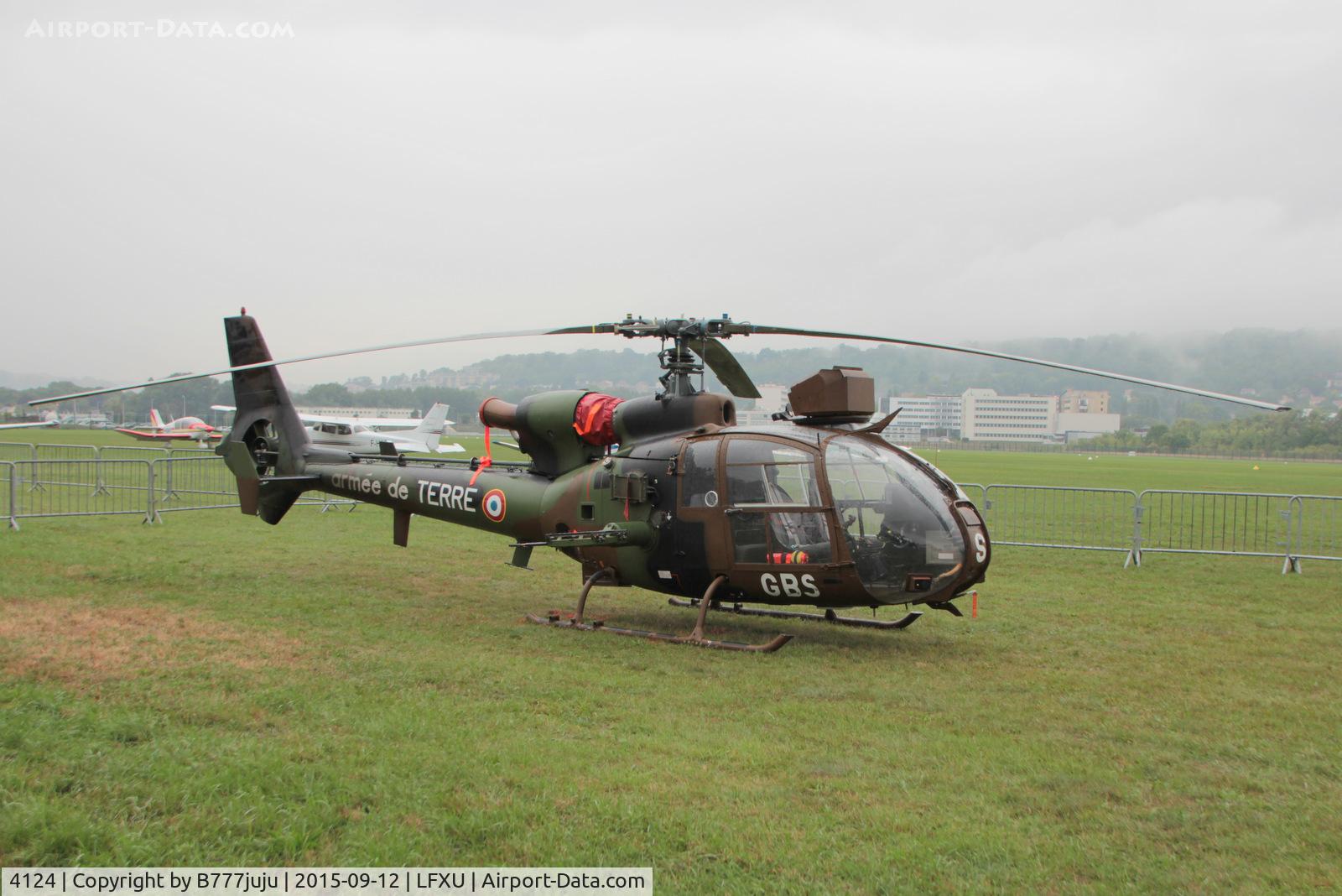 4124, Aérospatiale SA-342M Gazelle C/N 2124, at Les Mureaux