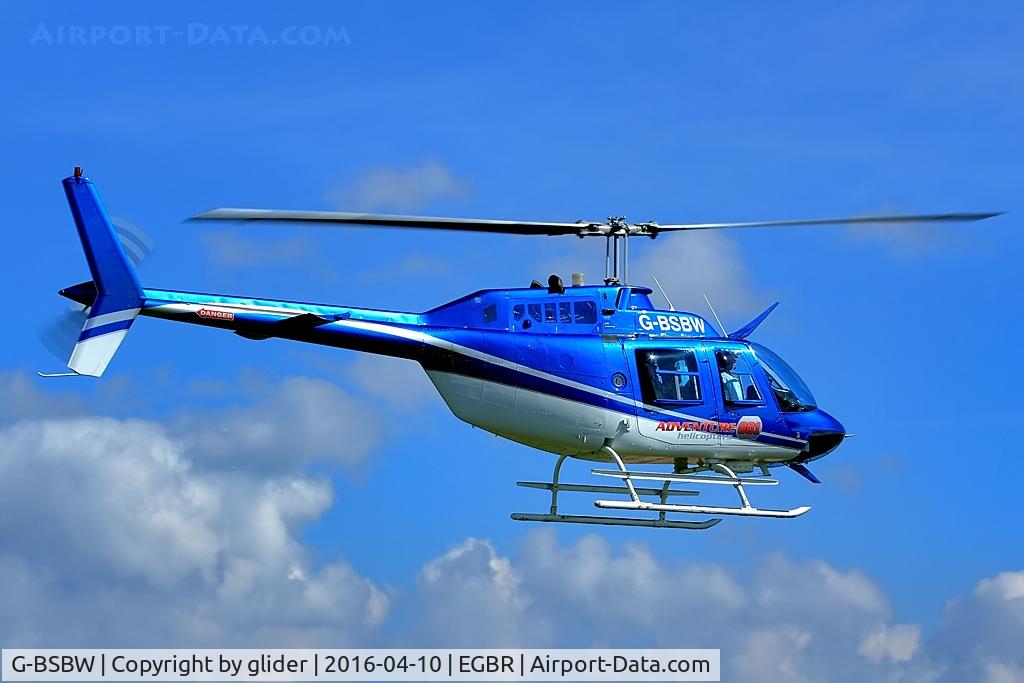 G-BSBW, 1982 Bell 206B JetRanger III C/N 3664, Pleasure flights on the day