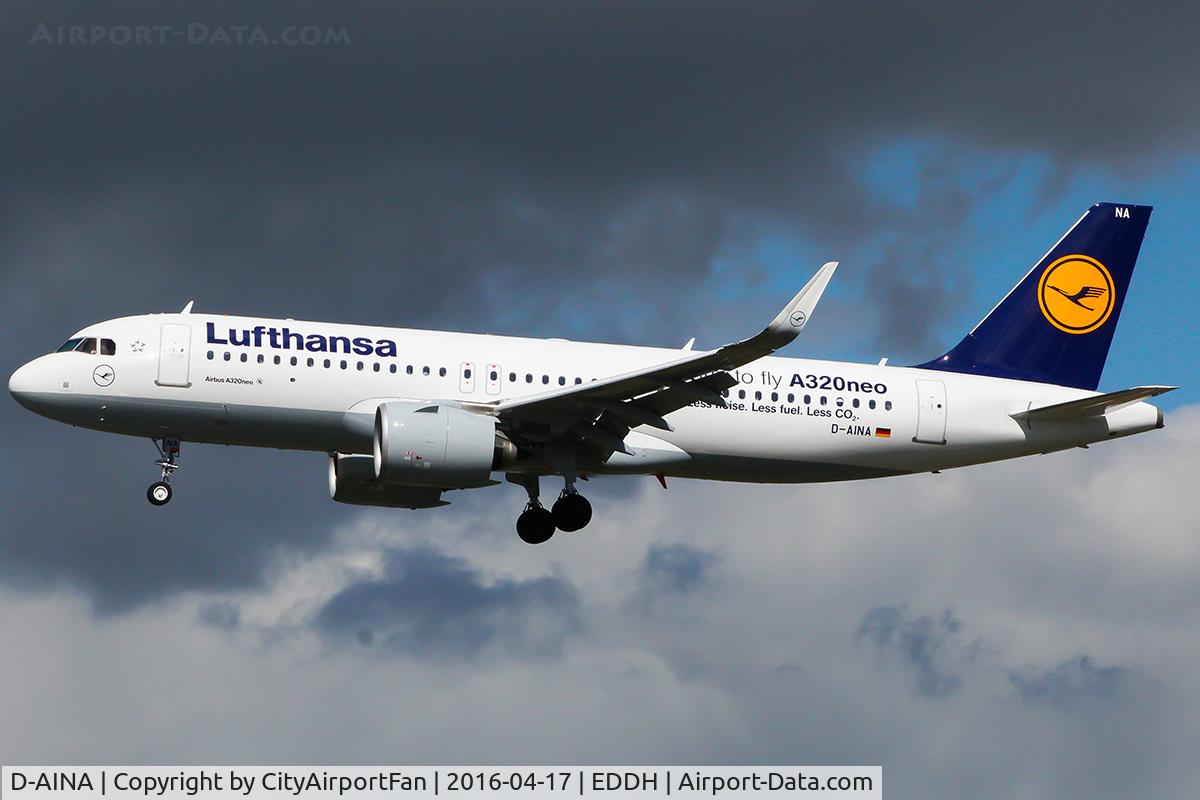 D-AINA, 2015 Airbus A320-271N C/N 6801, Lufthansa (DLH/LH)