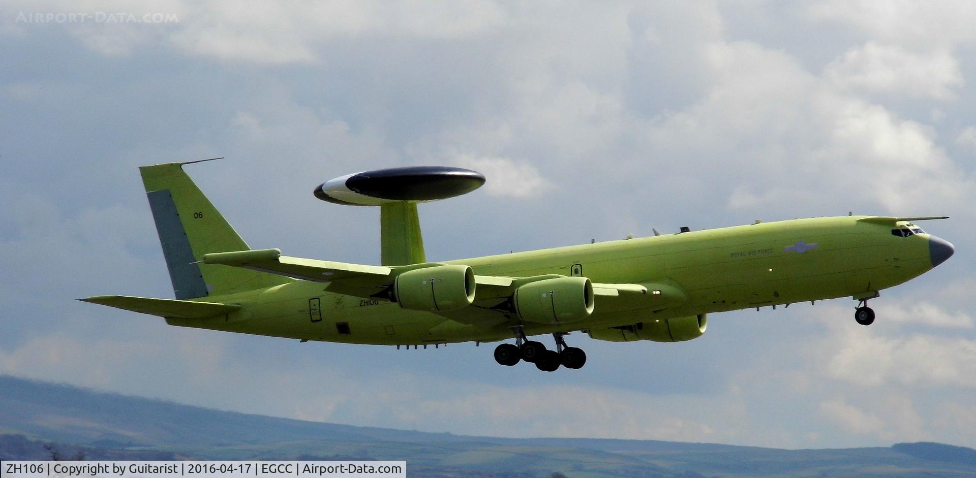 ZH106, 1991 Boeing E-3D Sentry AEW.1 C/N 24114, At Manchester