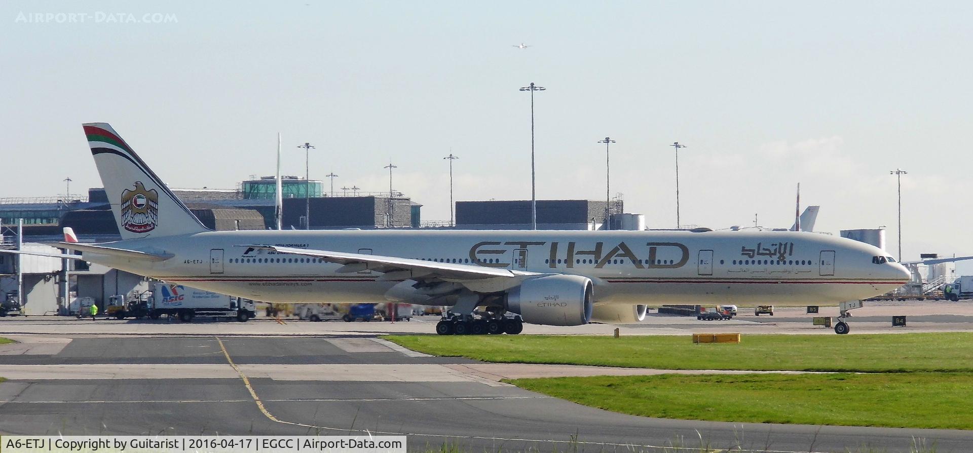 A6-ETJ, 2012 Boeing 777-3FX/ER C/N 39685, At Manchester