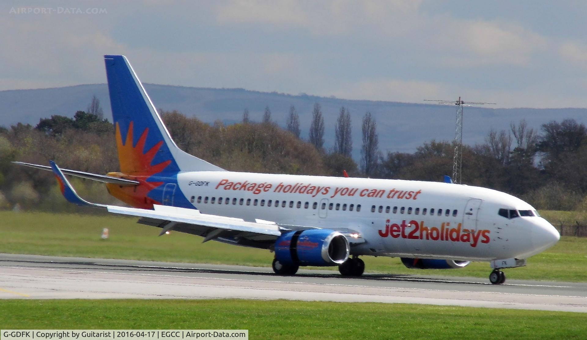 G-GDFK, 1998 Boeing 737-36N C/N 28572, At Manchester