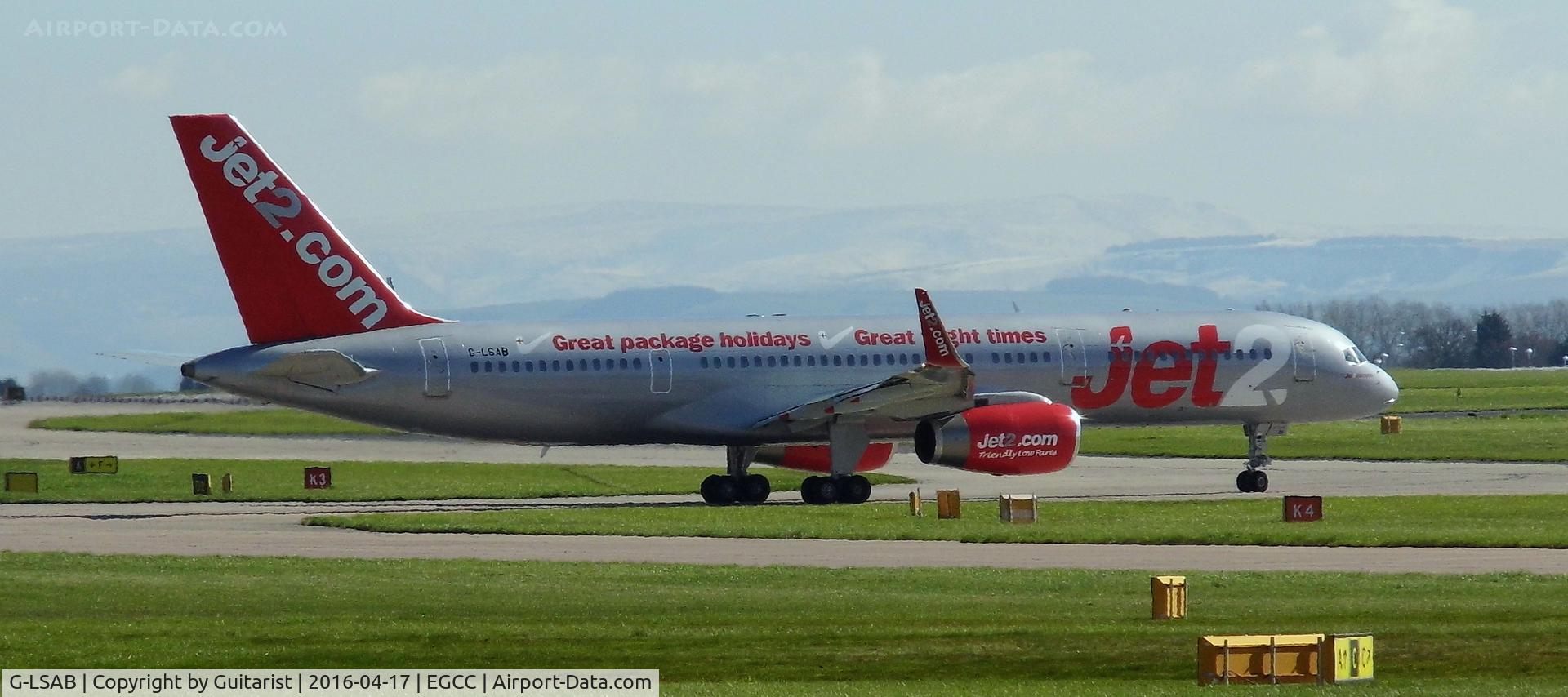 G-LSAB, 1988 Boeing 757-27B C/N 24136, At Manchester