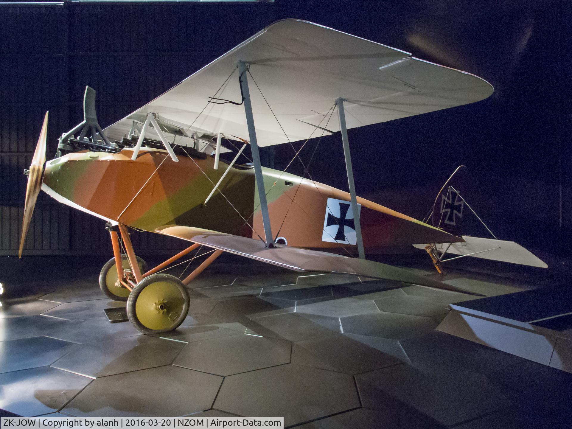 ZK-JOW, 1983 Halberstadt D IV Replica C/N S-11, On display in the Knights of the Sky exhibit at Omaka Aviation Heritage Centre
