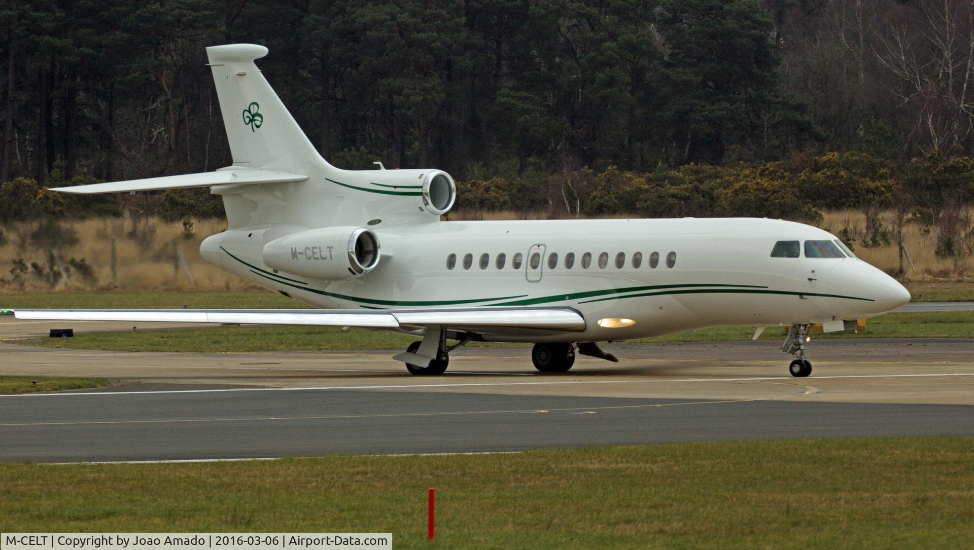 M-CELT, 2011 Dassault Falcon 7X C/N 110, At Farnborough, UK
