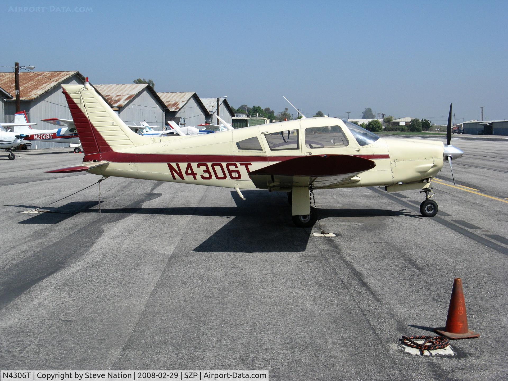 N4306T, 1971 Piper PA-28R-200 Cherokee Arrow C/N 28R-7235004, Locally-based 1971 Piper PA-28R-200 @ Santa Paula Airport, CA