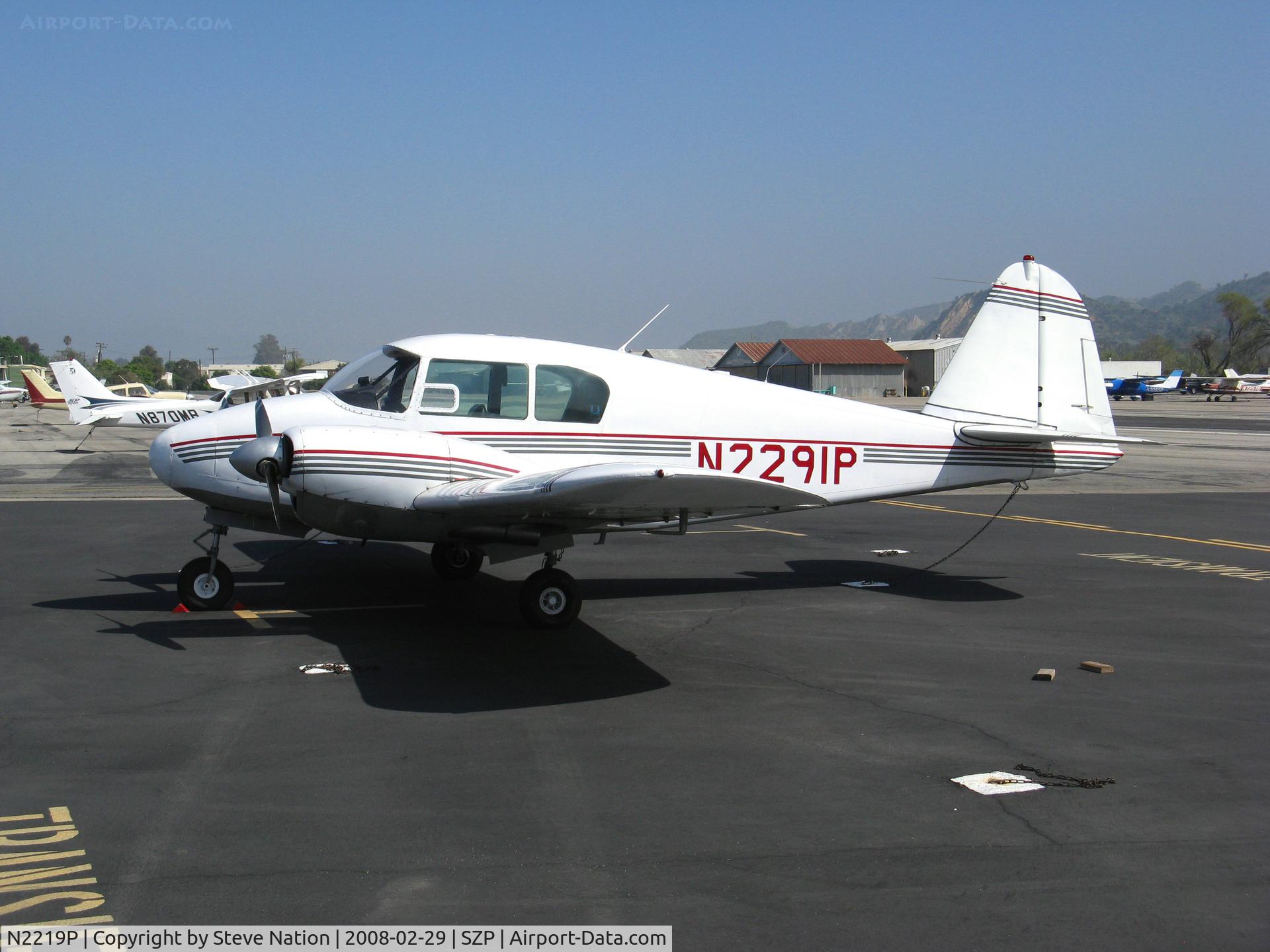 N2219P, 1965 Piper PA-23-250 C/N 27-2789, Locally-based 1965 Piper PA-23-250 @ Santa Paula Airport, CA (now with Moore Aircraft, Kodiak, AK)