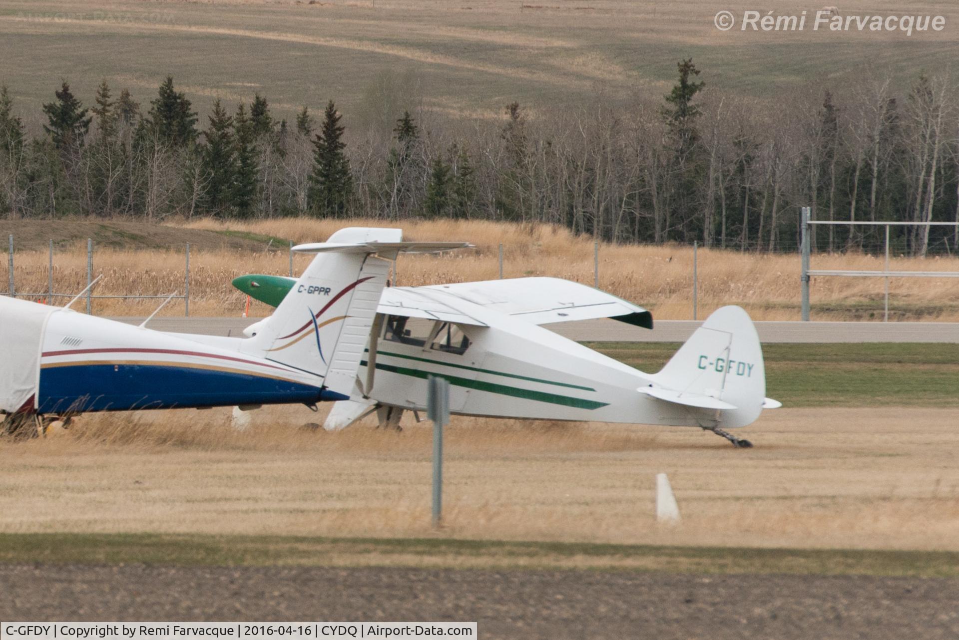 C-GFDY, 1959 Piper PA-22-160X Tri Pacer C/N 22-6486X, In the open.