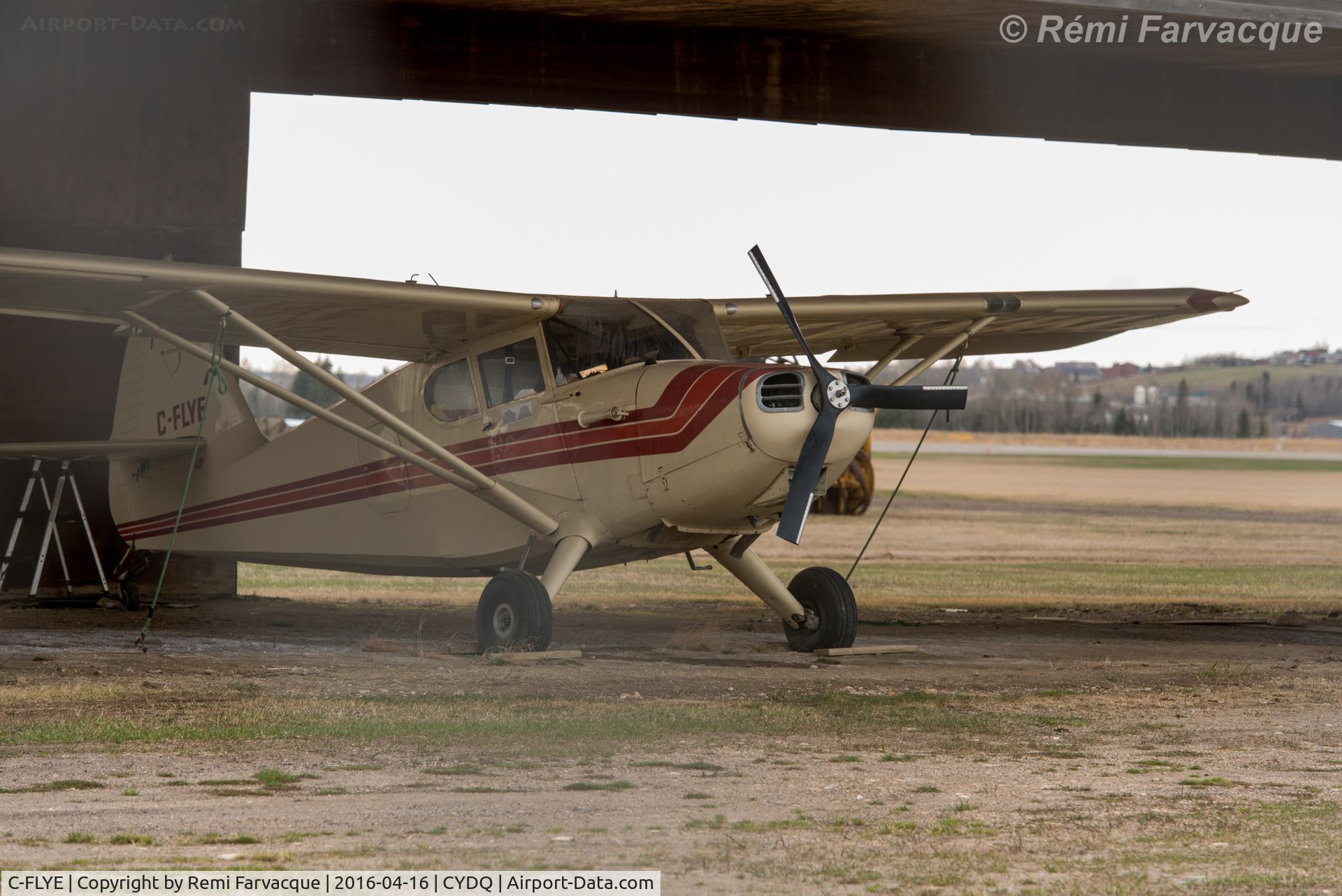 C-FLYE, 1947 Stinson 108-2X Voyager C/N 108-2862X, Under cover.