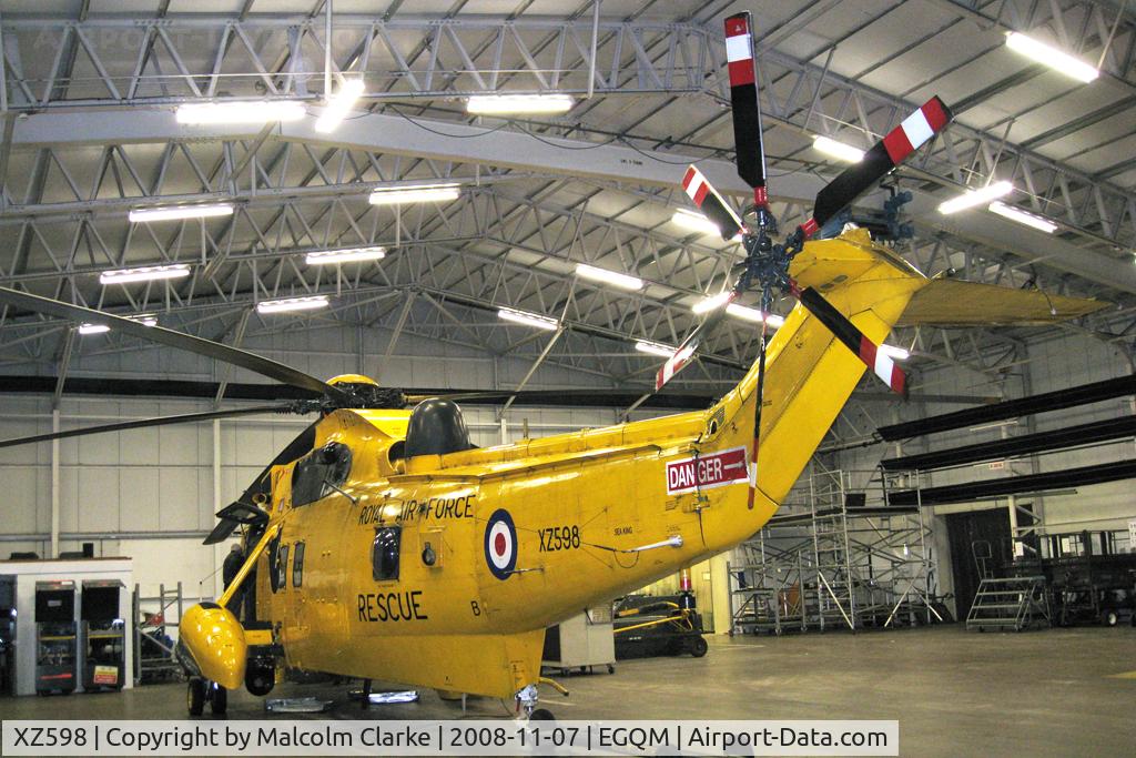 XZ598, 1978 Westland Sea King HAR.3 C/N WA864, Westland Sea King HAR3 at RAF Boulmer in 2008.