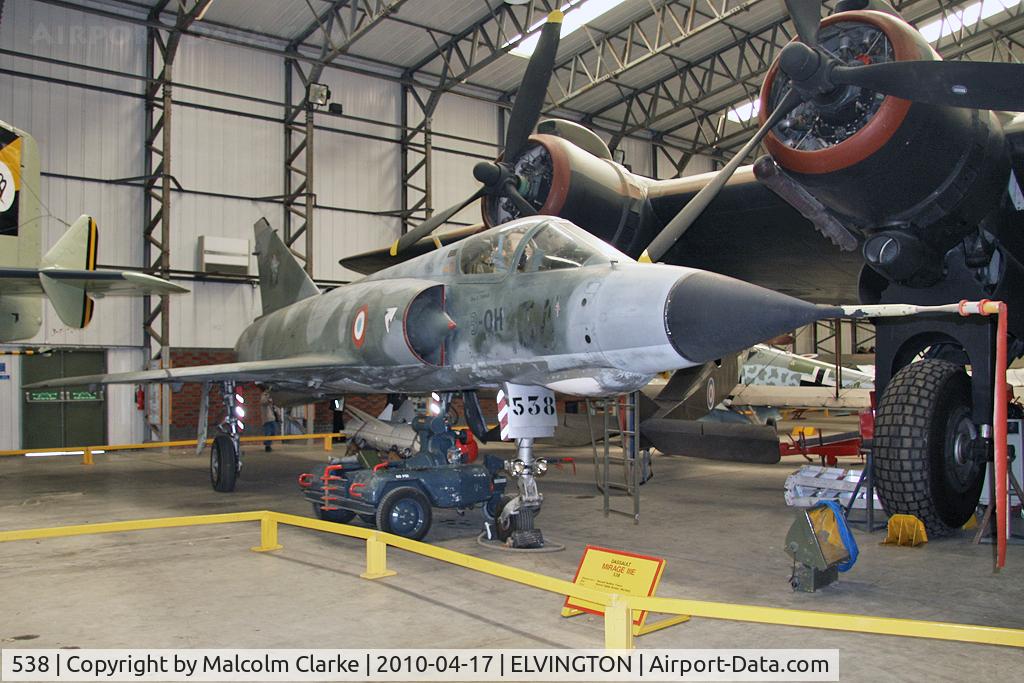 538, 1963 Mil Mi-4A Hound C/N 07142, Dassault Mirage IIIE at The Yorkshire Air Museum, Elvington, UK in 2010.