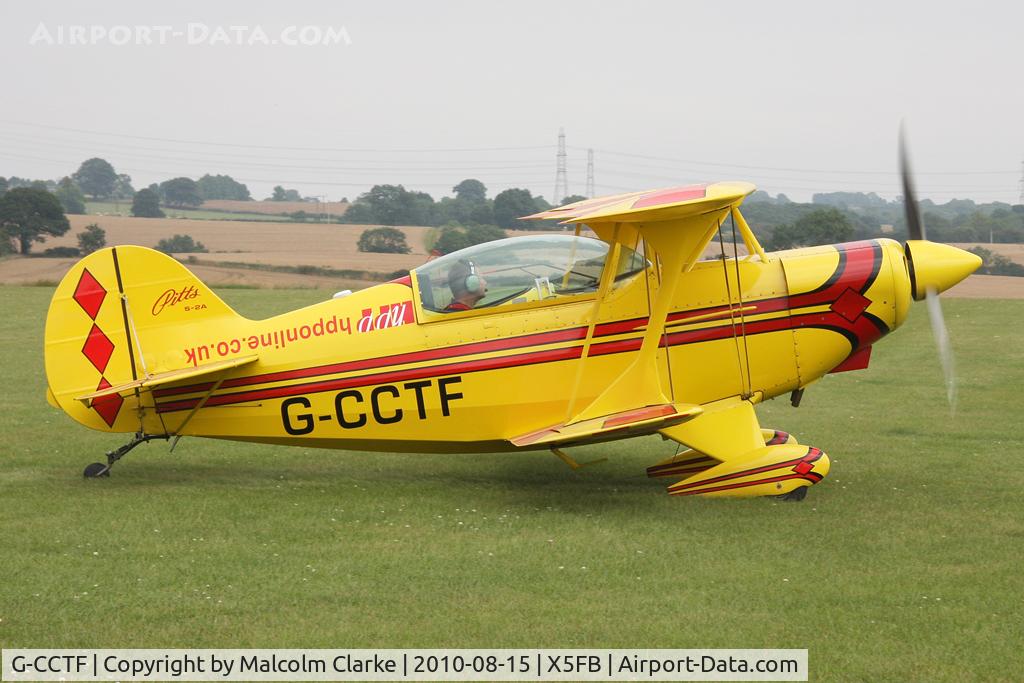 G-CCTF, 1977 Aerotek Pitts S-2A Special C/N 2146, Aerotek Pitts S-2A at Fishburn Airfield in August 2010.