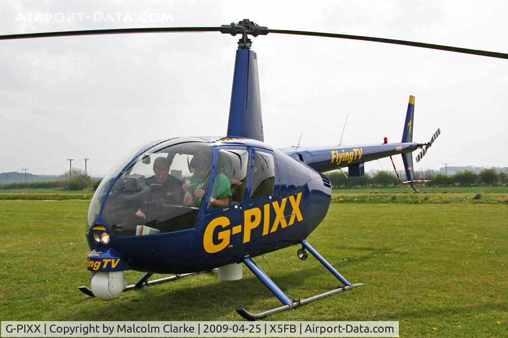G-PIXX, 2004 Robinson R44 Raven II C/N 10263, Robinson R44 II, Fishburn Airfield, April 2009.