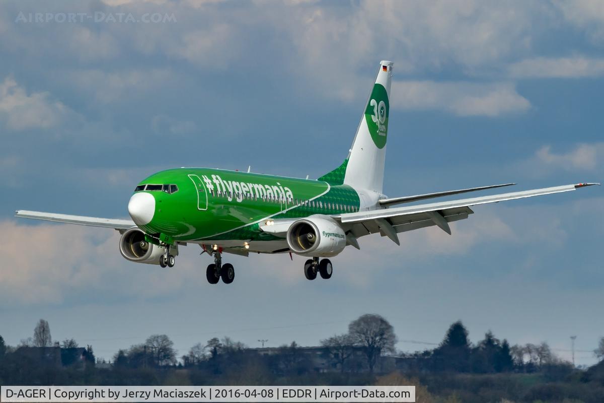 D-AGER, 1998 Boeing 737-75B C/N 28107, Boeing 737-75B,