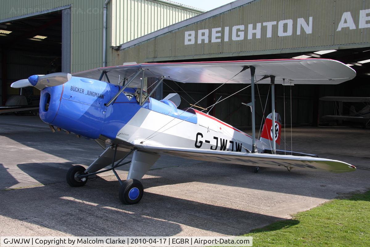 G-JWJW, 1957 CASA 1-131E Jungmann C/N 419, CASA 1-131E Jungmann, Breighton Airfield, April 2010.