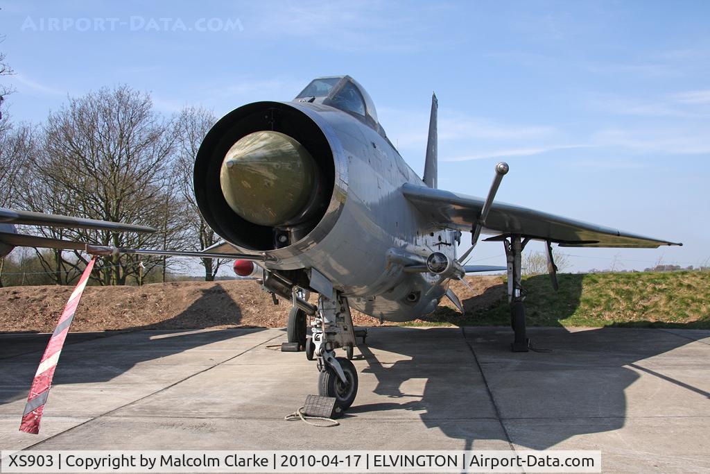 XS903, English Electric Lightning F.6 C/N 95249, English Electric Lightning F6 at at the Yorkshire Air Museum, Elvington, UK in 2010. Formerly the aircraft of No 11 Sqn's CO at RAF Binbrook.
