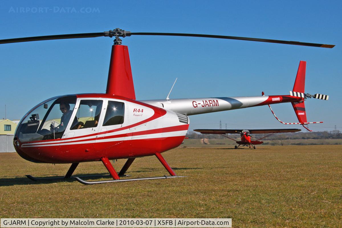 G-JARM, 2006 Robinson R44 Raven I C/N 1620, Robinson R44 Raven I, Fishburn Airfield, May 2010.