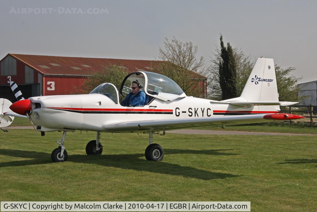 G-SKYC, 1984 Slingsby T-67M Firefly C/N 2009, Slingsby T-67M Firefly, Breighton Airfield, April 2010.