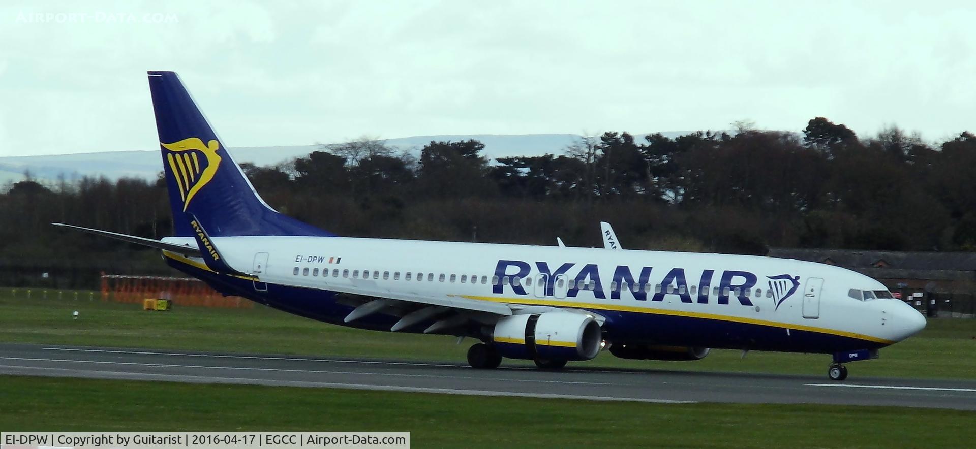EI-DPW, 2007 Boeing 737-8AS C/N 35552, At Manchester
