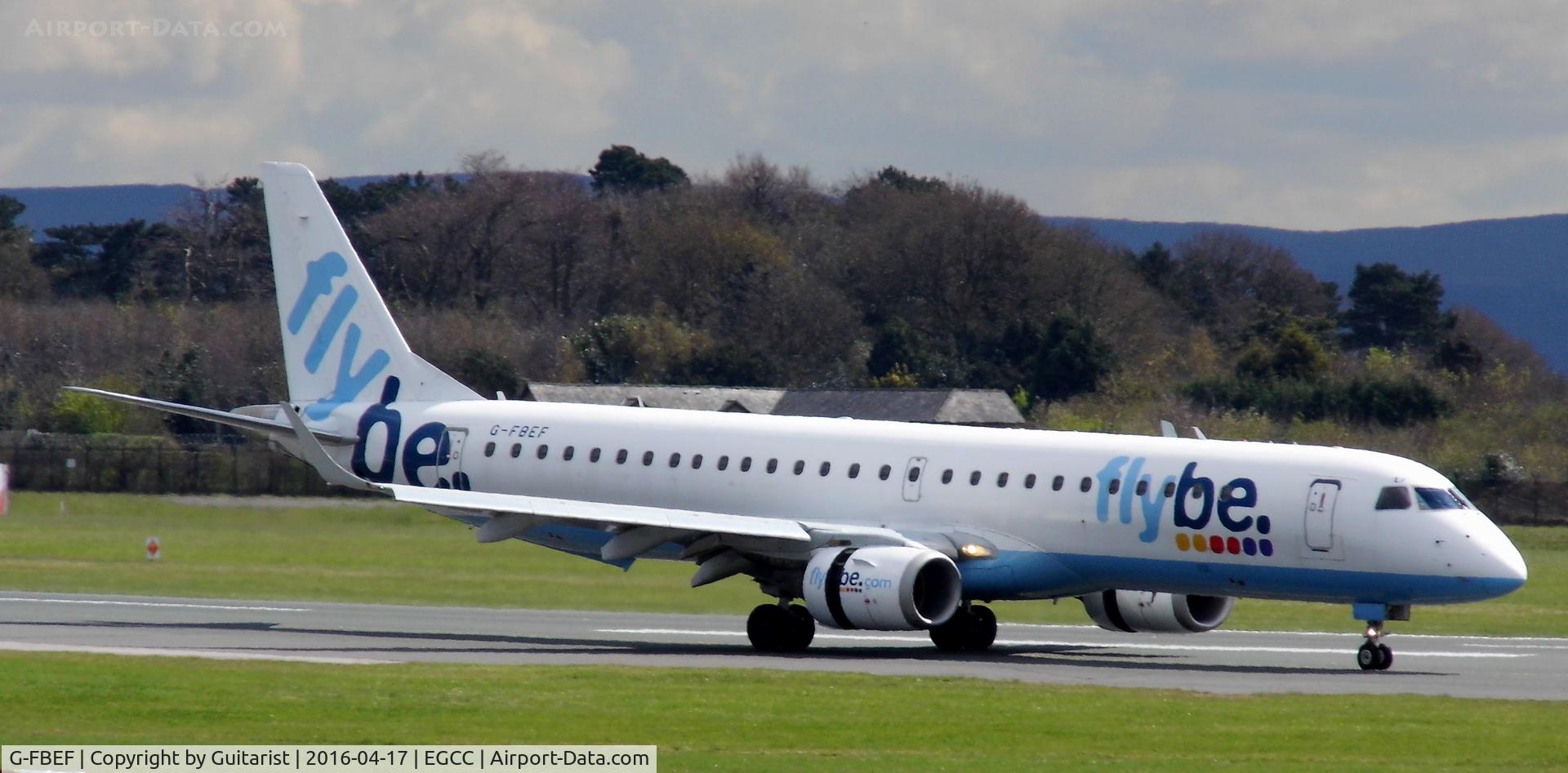 G-FBEF, 2007 Embraer 195LR (ERJ-190-200LR) C/N 19000104, At Manchester