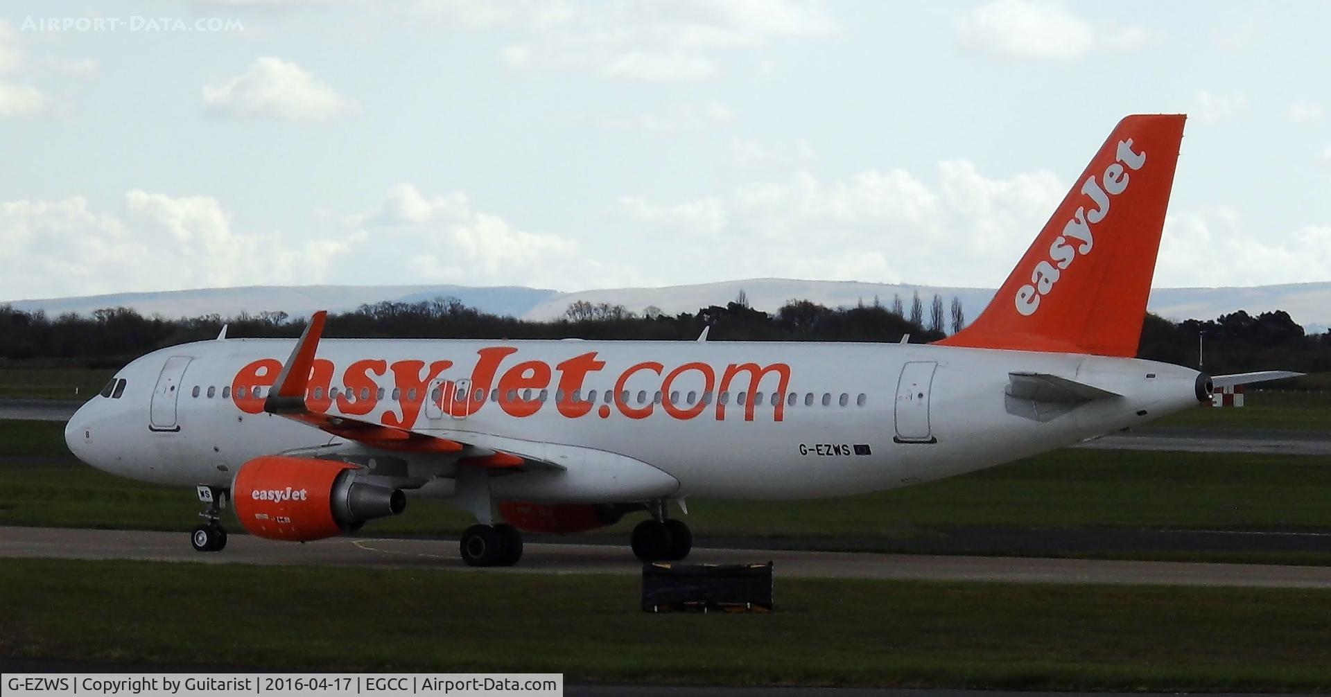 G-EZWS, 2014 Airbus A320-214 C/N 6011, At Manchester