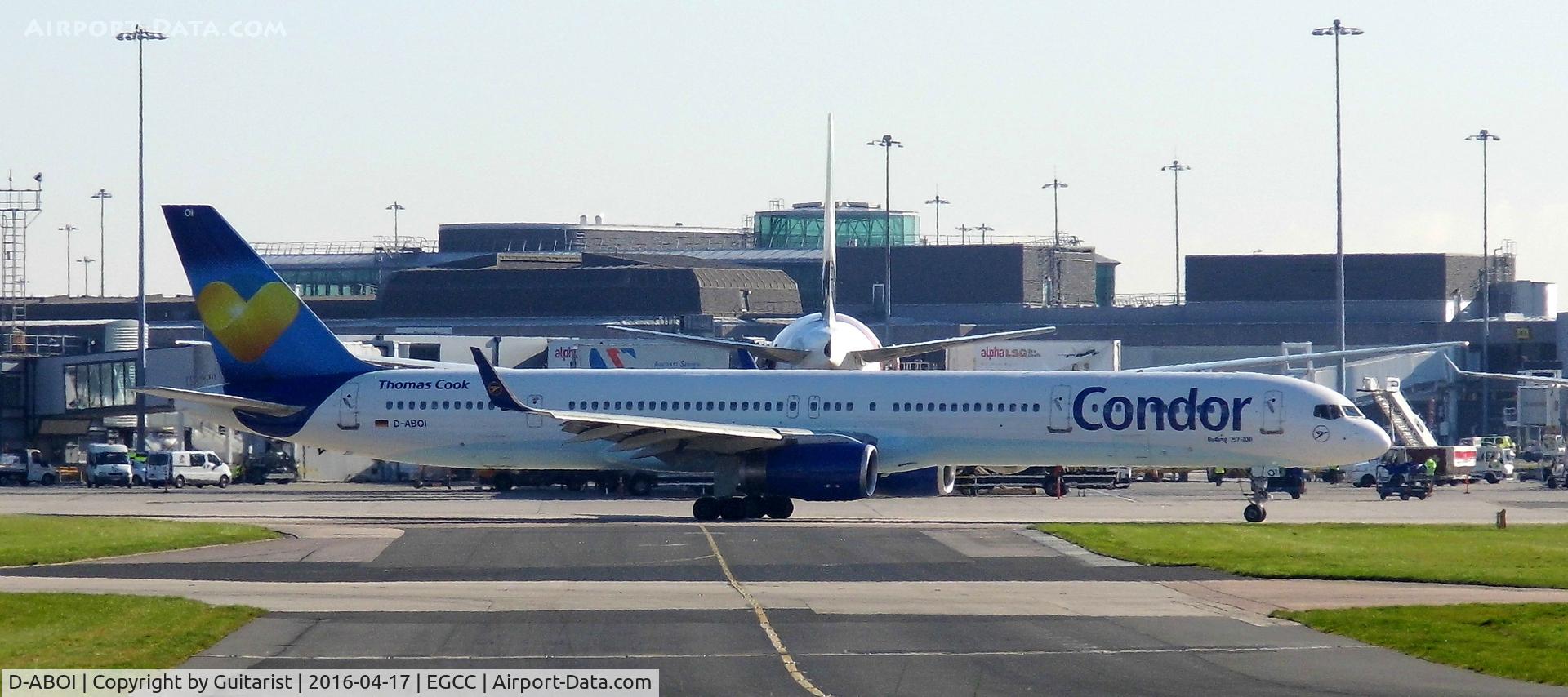 D-ABOI, 2000 Boeing 757-330 C/N 29018, At Manchester