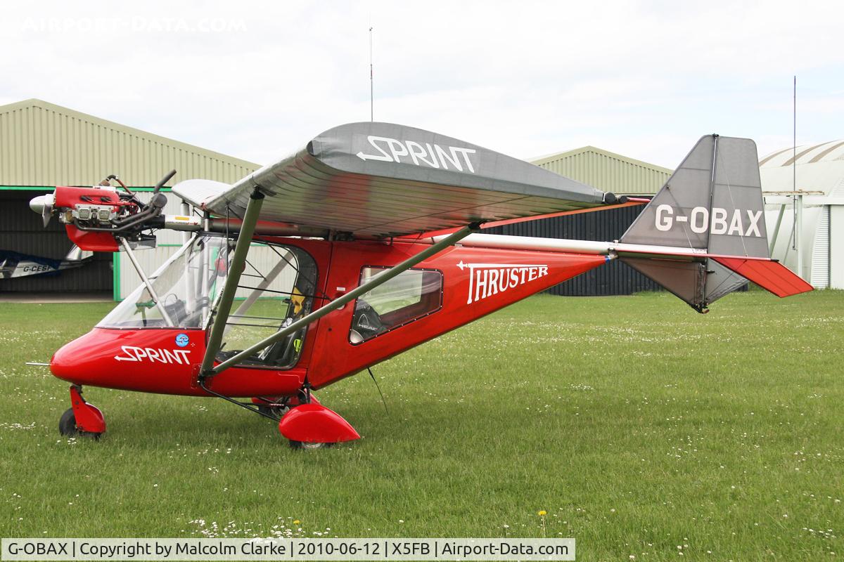 G-OBAX, 2001 Thruster T600N 450 JAB C/N 0051-T600N-053, Thruster T600N 450 JAB, Fishburn Airfield, June 2010.
