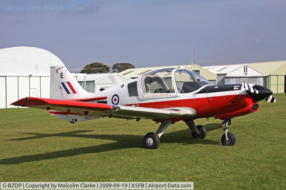 G-BZDP, 1974 Scottish Aviation Bulldog T.1 C/N BH120/244, Scottish Aviation Bulldog T1 at Fishburn Airfield, September 2009.
