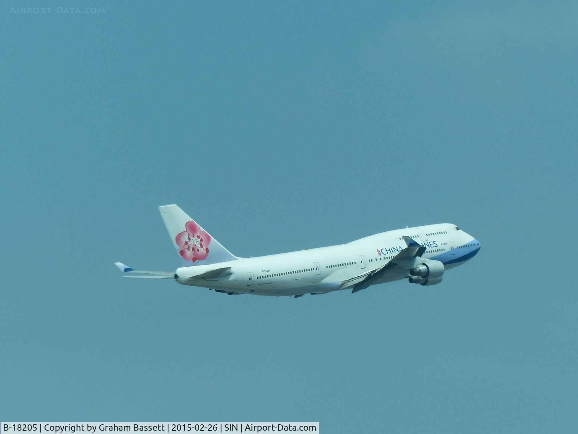 B-18205, Boeing 747-409 C/N 28712, At Changi Airport, Singapore