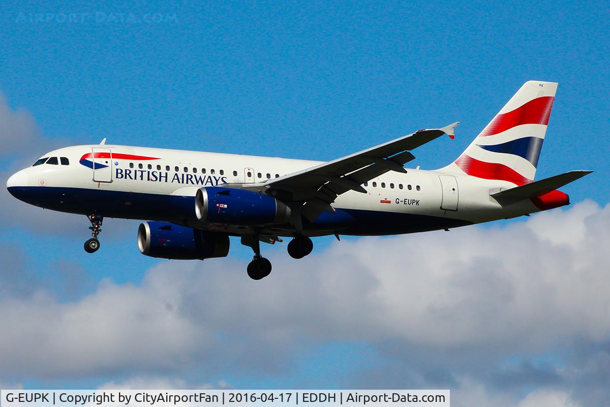 G-EUPK, 2000 Airbus A319-131 C/N 1236, British Airways (BAW/BA)