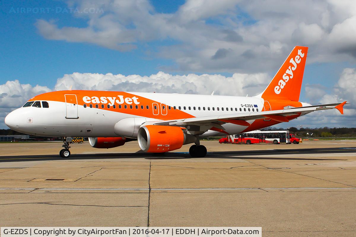 G-EZDS, 2008 Airbus A319-111 C/N 3702, EasyJet (EZY/U2)