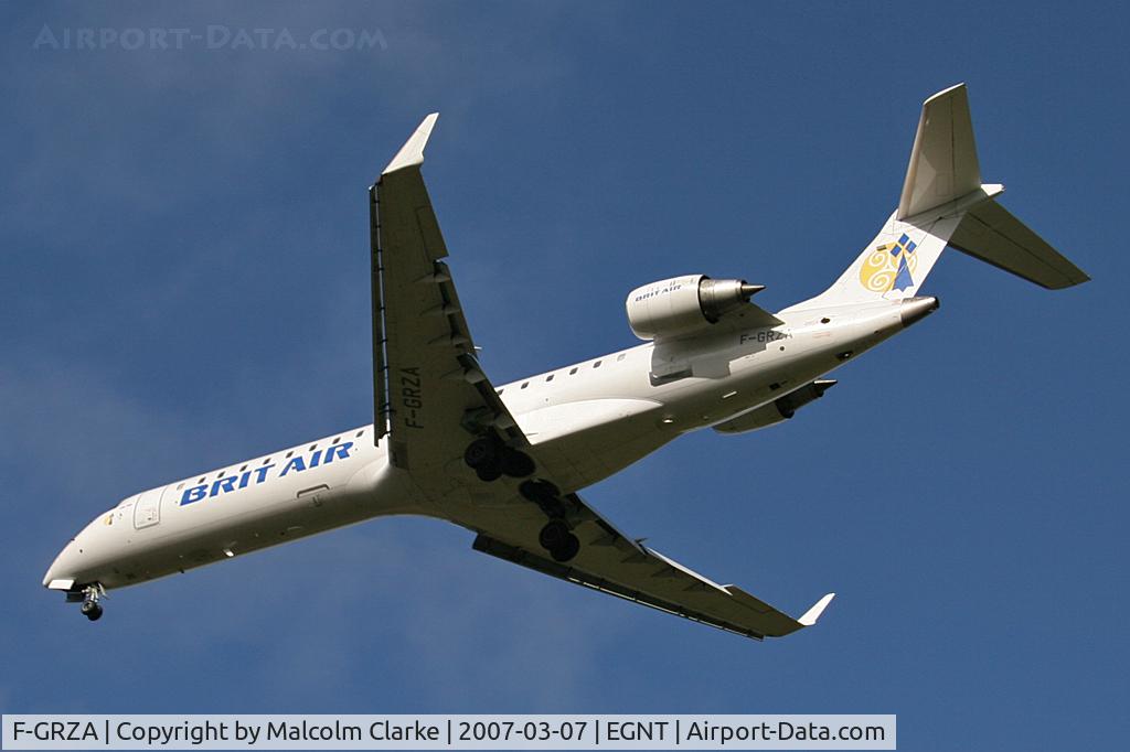 F-GRZA, 2000 Canadair CRJ-702 (CL-600-2C10) Regional Jet C/N 10006, Canadair CL-600-2C10 Regional Jet CRJ-702, Newcastle Airport, March 2007.