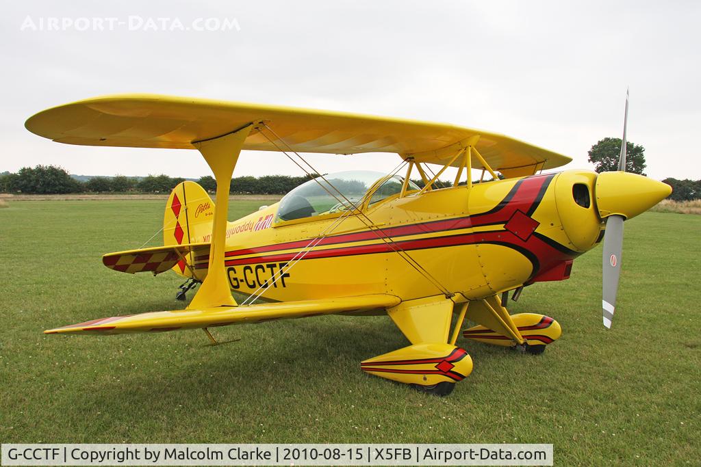 G-CCTF, 1977 Aerotek Pitts S-2A Special C/N 2146, Aerotek Pitts S-2A at Fishburn Airfield in August 2010.