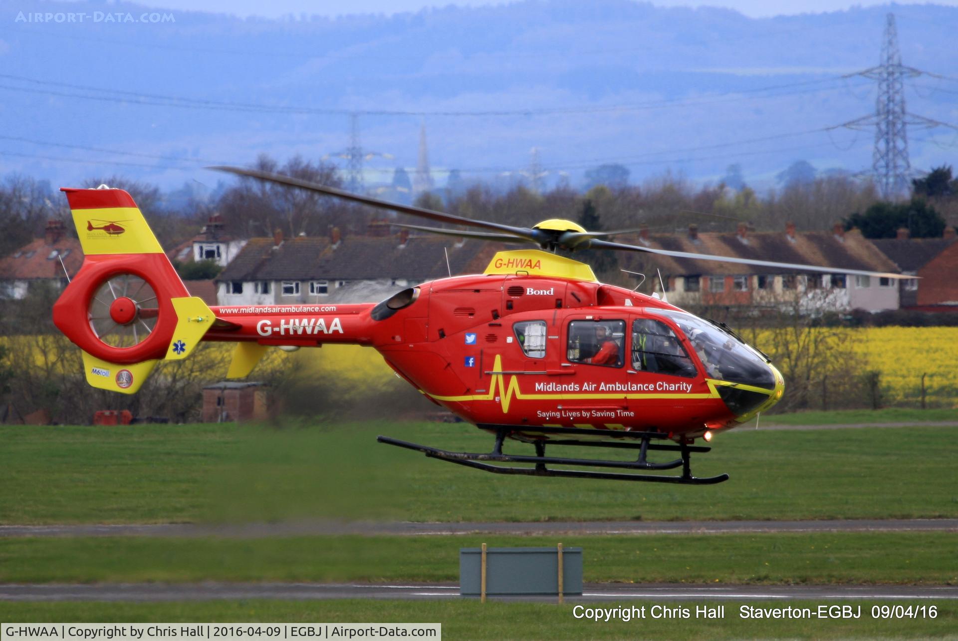 G-HWAA, 2005 Eurocopter EC-135T-2 C/N 0375, at Staverton