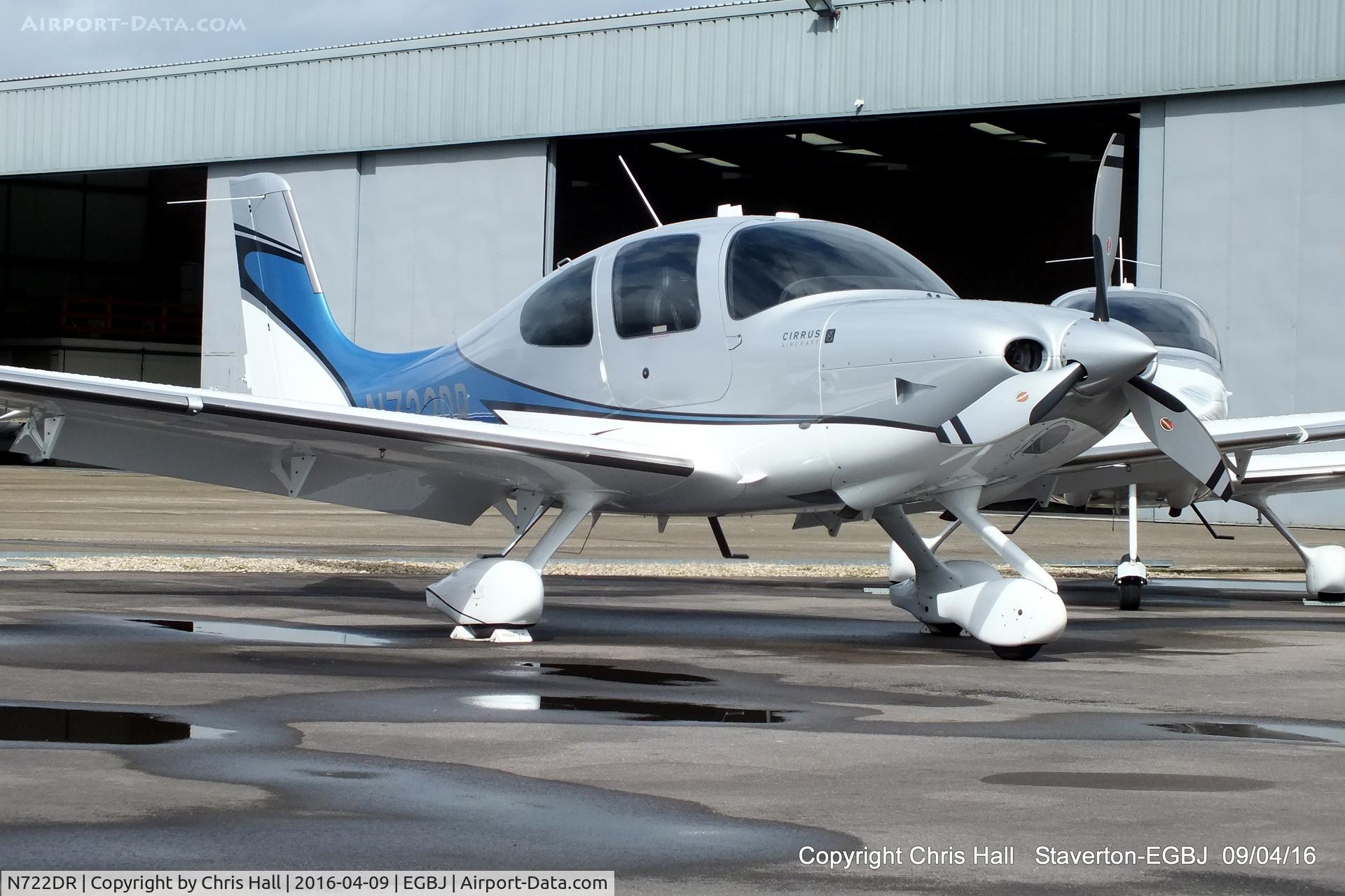 N722DR, 2013 Cirrus SR22T C/N 0523, at Staverton