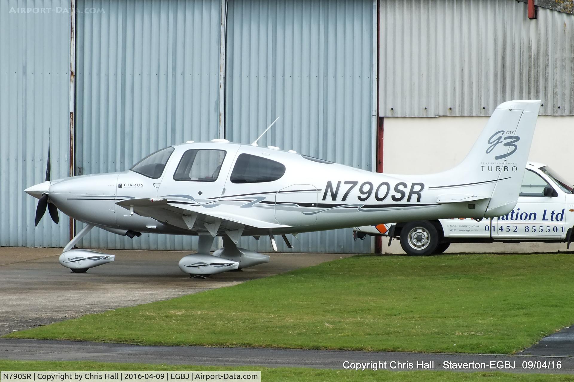 N790SR, 2007 Cirrus SR22 G3 GTS Turbo C/N 2859, at Staverton
