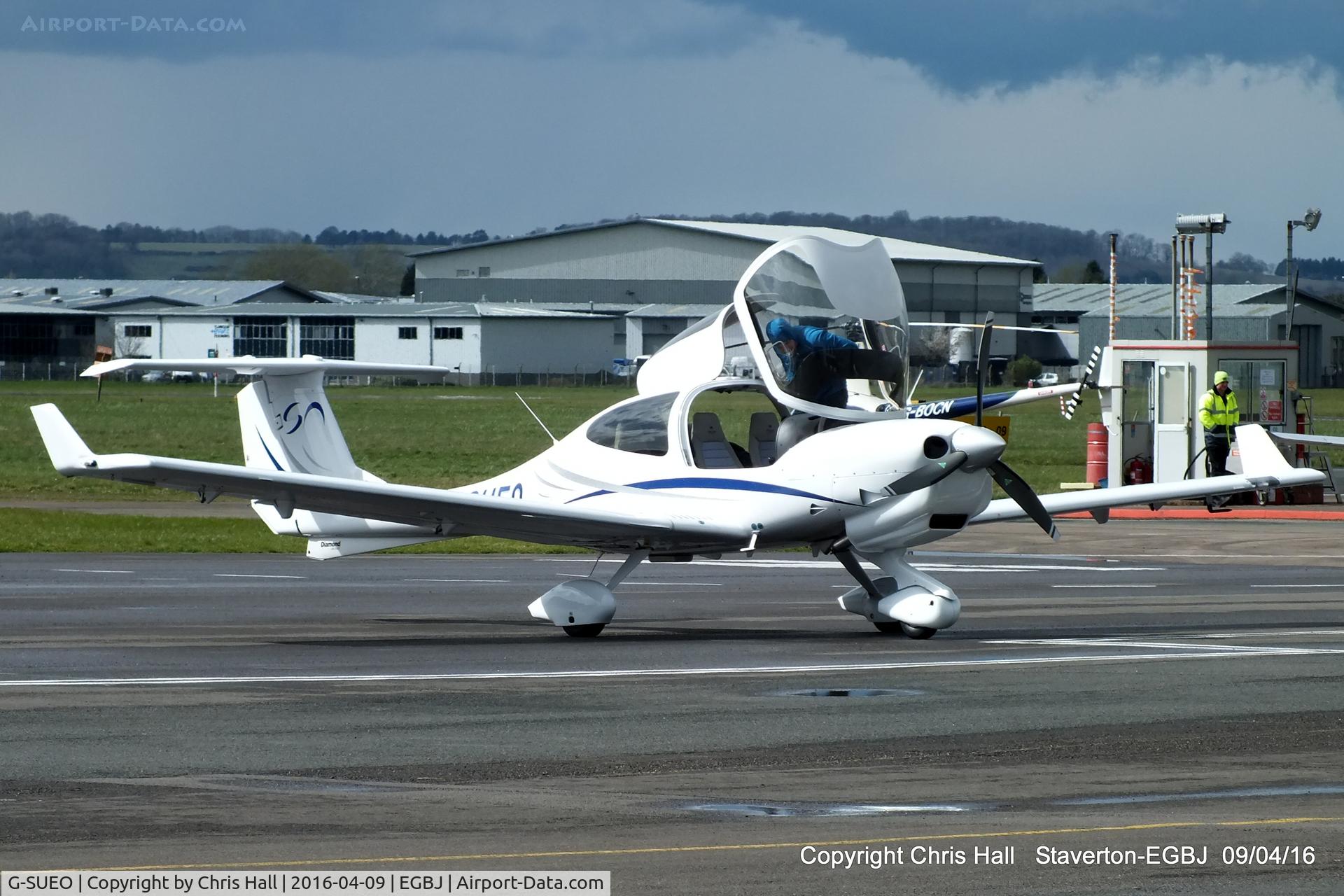 G-SUEO, 2008 Diamond DA-40 Diamond Star C/N D4.354, at Staverton