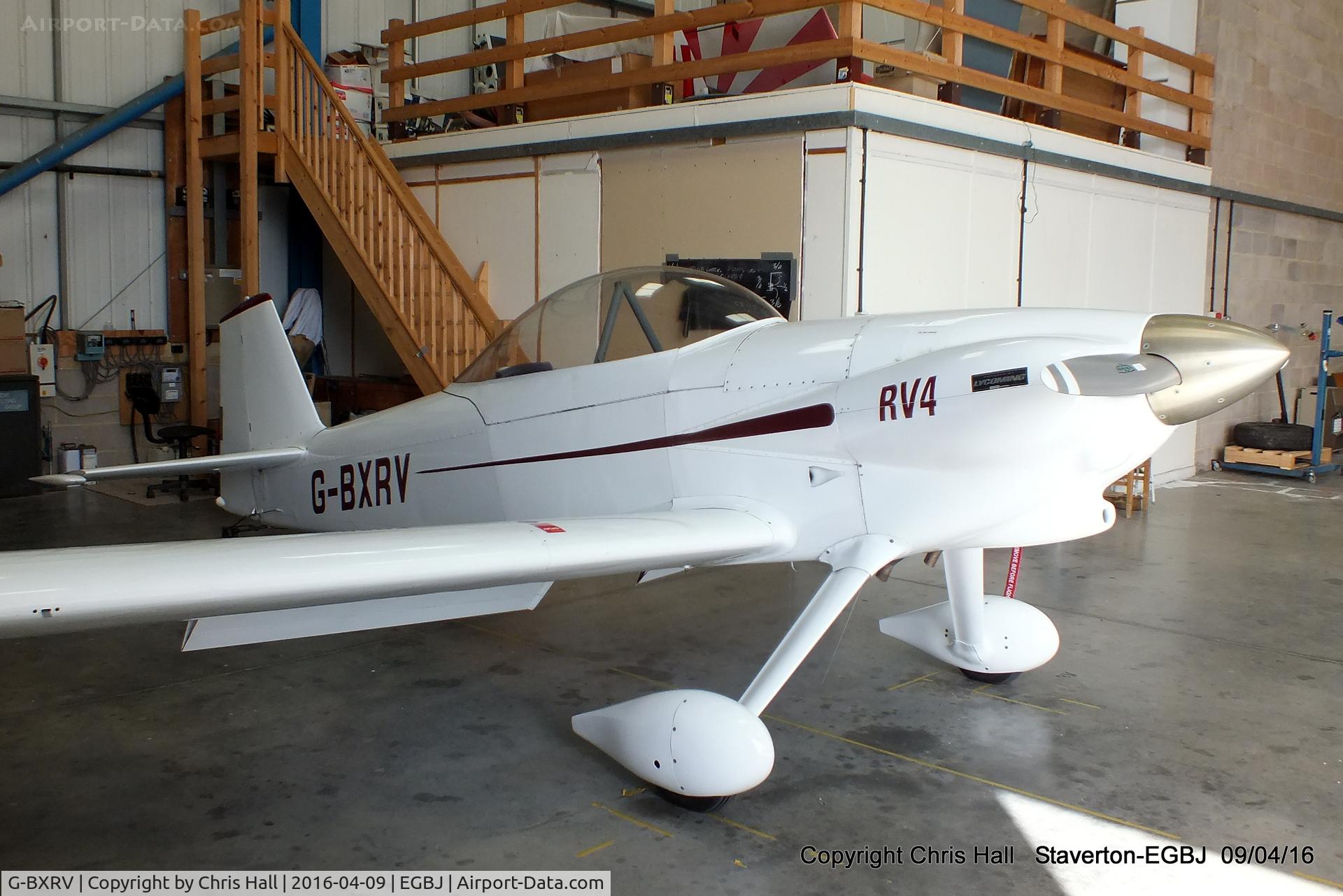 G-BXRV, 2002 Vans RV-4 C/N PFA 181-12482, Staverton resident