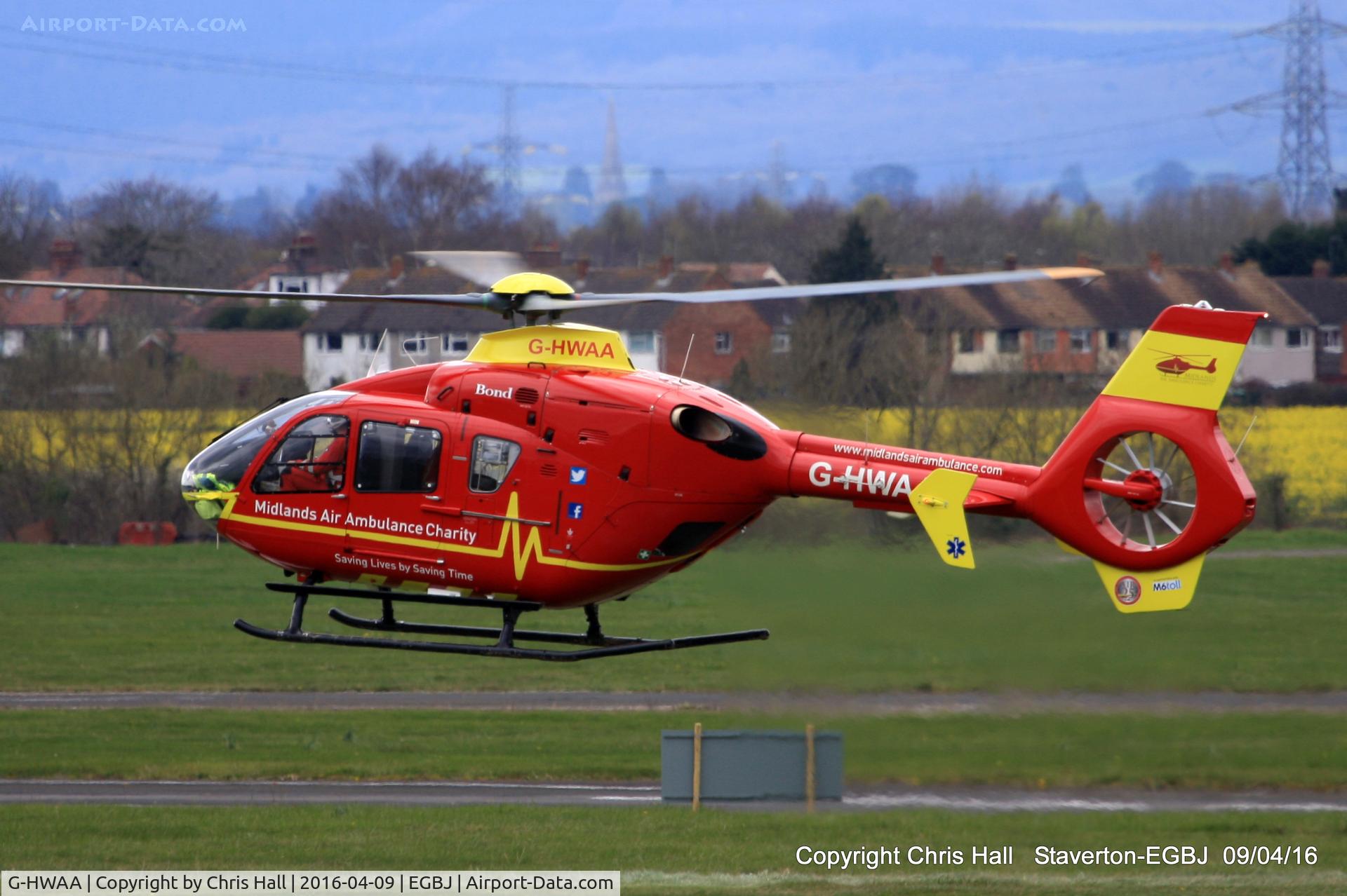 G-HWAA, 2005 Eurocopter EC-135T-2 C/N 0375, at Staverton